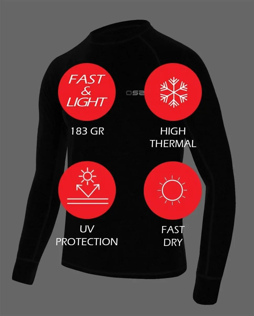 Лонгслив OSSO Warmfit Merino 100 Shirt мужской — фото 2