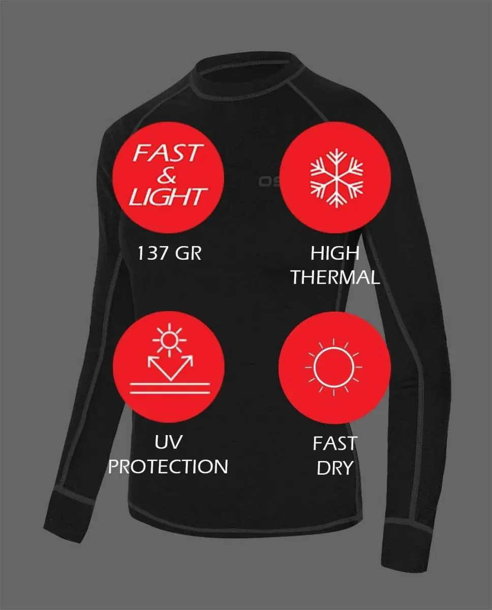 Лонгслив OSSO Warmfit Merino 100 Shirt женский — фото 3