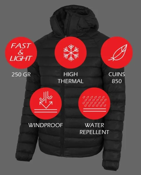 Куртка ультра-легкий пуховик OS2O Nebulæ 850FP Hydro Repellent (250г) — фото 2
