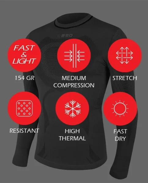 Лонгслив термо OSSO Thermal Seamless мужской — фото 4