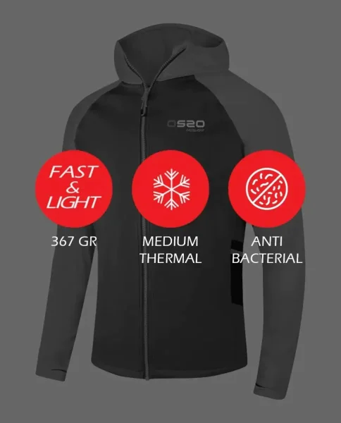Куртка флисовая мужская OS2O Hoka Jacket Pro — фото 21
