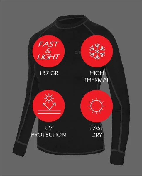 Лонгслив OSSO Warmfit Merino 100 Shirt женский — фото 2